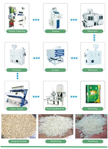 Modern Rice Milling Processes consist